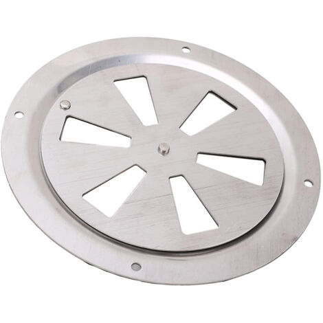 Grilles d'aération en acier inoxydable 316 pour yachts, camping-cars et automobiles/motos - panneau d'aération rond à ouverture et fermeture. (1/5)