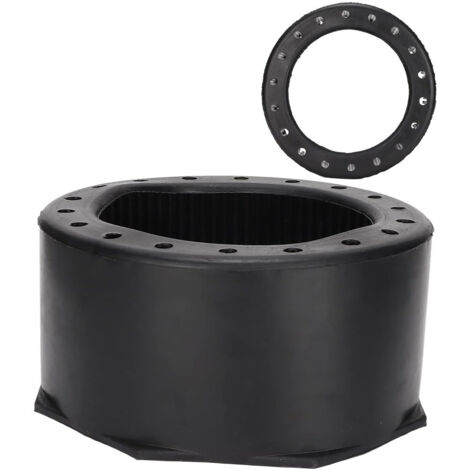 Base de bouteille de gaz dorsale ou latérale pour bouteille de 12 L en acier, base en aluminium, base en caoutchouc naturel. (1/5)