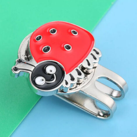 Clip magnétique en métal pour casquette de golf, marqueur magnétique, série insectes et animaux (coccinelle). (1/5)