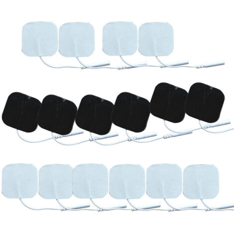 Patch d'électrode de physiothérapie TENS/EMS carré de 4 x 4 cm en tissu non tissé, auto-adhésif. (1/5)
