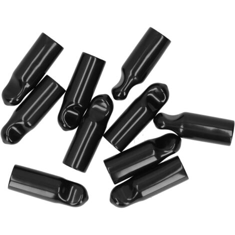 Bouchon en caoutchouc pour robinet à bière, embout rond en caoutchouc, protection anti-poussière pour bec verseur, noir, lot de 10 (1/5)