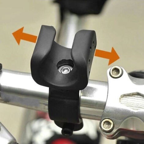 Lot de 2 lampes torches LED d'extérieur pour VTT, support pour lampe torche 26650, clip de vélo rotatif en forme de U (1/5)