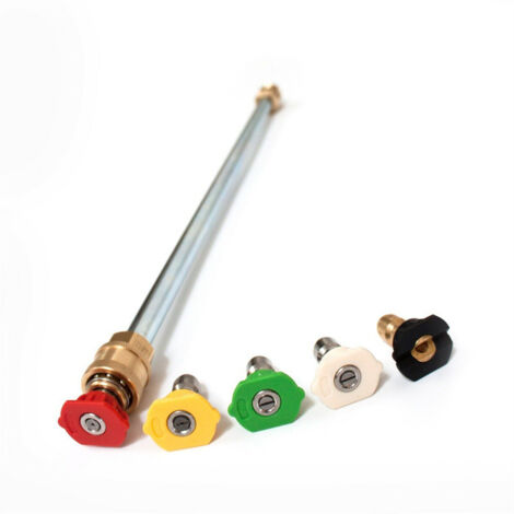 Gaz de nettoyage haute pression 4000 PSI/essence, tige d'extension 1/4" 16" et buse 5 couleurs M22 (14 mm) (1/5)