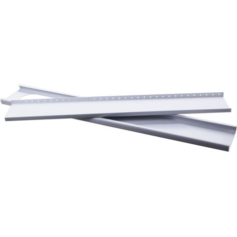Deux déflecteurs en forme de bec de canard de 13 cm sont fixés à ce déflecteur de climatiseur portable (longueur extensible 67,5 cm-120 cm). (1/5)