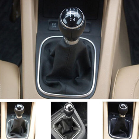 Pommeau de levier de vitesse à 5 rapports compatible avec les Volkswagen Golf 6, MK5, MK6, Jetta 2005-2014 et Sagitar. (1/5)