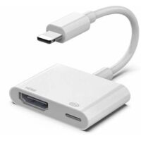 Adaptateur iPhone vers HDMI - AV Numérique 1080p HD TV - Compatible iPhone, iPad.