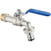 Grifo de agua de latón de primera calidad de 1/2 pulgada, resistente al óxido y a las heladas para jardín, lavadora, barril de lluvia