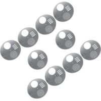 Juego de 10 puertas de entrada para cajas de nueces de colmena, placa de entrada (diámetro: 12,5 cm) - Equipo de apicultura, herramientas para colmenas