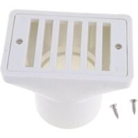 Herramienta de limpieza cuadrada para desagües principales en acuarios, accesorios de jardín, desagües de fondo de piscinas, accesorio blanco para piscinas