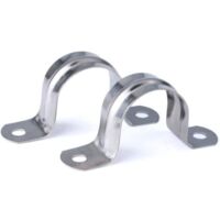 Ahlsen Abrazaderas para tubos 20 mm Abrazadera para tubos en U de acero inoxidable 304 Anillo de conexión Abrazadera para tubos Abrazadera para tarjetas Tarjeta de sillín en forma de U Sujeción para t