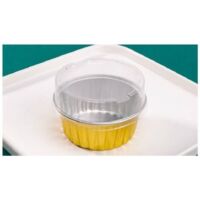 15 moldes desechables de aluminio para magdalenas, ideales para postres y para cocinar en casa, 125 ml