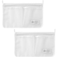 bolsas de malla para almacenamiento en refrigerador, bolsas colgantes, doble compartimento, bolsas huecas para colgar en la pared