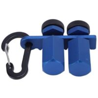 Abrazadera para marco de escalera, accesorio para marco de escalera y basura, herramienta para perilla de medidor de escalera (azul)