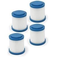 Filtro de repuesto para aspiradora plisada lavable VPF20 compatible con aspiradoras de varilla inalámbricas 2 en 1 BLACK+DECKER SMARTTECH Incluye 4 piezas de repuesto de primera calidad para modelos B