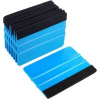 Haute Qualité Raclette avec Bord Fibre pour Voiture Vinyle Wrapping, Durable Raclette de Film de Fenêtre, Autocollant Décalque Raclette(Paquet de 8, Noir)..DEBUNS