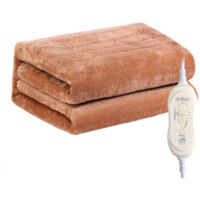 Couverture chauffante électrique, coussin chauffant, couverture chaude, chauffage rapide, chauffe-corps d'hiver, housse de matelas confortable 150 x 80 cm avec 2 niveaux de température pour la maison,