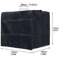 Lona negra anti-UV para tanque de 1000 litros