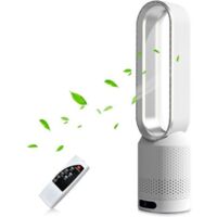 Ventilador de torre, ventilador de torre silencioso, ventilador de torre de escritorio de 58 cm, 8 velocidades, oscilación de 90° con control remoto, temporizador de 2 horas, ventilador de torre para