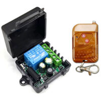 Receptor de radio AC90V-256V Sistema de transmisor de control remoto Lámpara/luz LED Cubierta de bomba de agua Botón pulsador Transmisor Receptor Puerta de garaje inalámbrica 433Mhz 1 canal Momentáneo