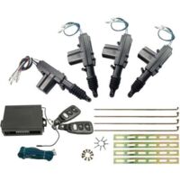 Sistema de cierre centralizado universal para coche, sistema de entrada sin llave, kit de cerradura de puerta remota + 4 actuadores de cerradura de puerta