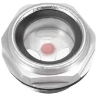 Manómetro de aceite, visor de nivel, conexión para compresor de aire, rosca macho de 1/2 PT, tapa de aleación de aluminio con junta tórica