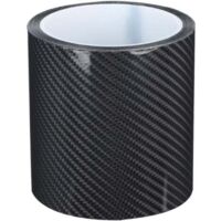 Tiras de fibra de carbono antiarañazos de 10 cm x 3 m, película protectora para bordes de puertas de coche, vinilo