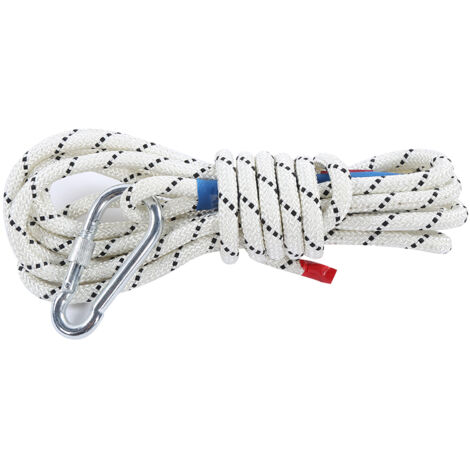 Corde De Survie Double Crochet – Fil Acier Aéronautique 0,8/1/1,2 Cm – Sauvetage, Escalade, Urgence