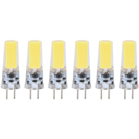 6PCS Ampoule LED COB 5W 500lm Blanc Froid, Lampe Plafond Silicone pour Salon Éclairage Intérieur