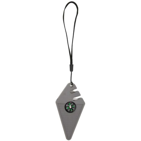 Aiguiseur D'hameçon Portable Avec Lanière – Rouge, Antidérapant – Multifonction Pour Hameçons, Flèches, Dards – Idéal Pêche Et Plein Air