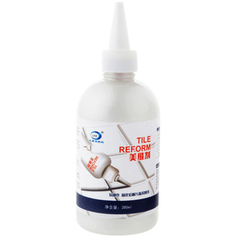 Recharge de 280ml pour Joints de Carrelage, Nettoyant Anti-Moisissures, Imperméabilisant et Colle de Réparation pour Décoration Intérieure