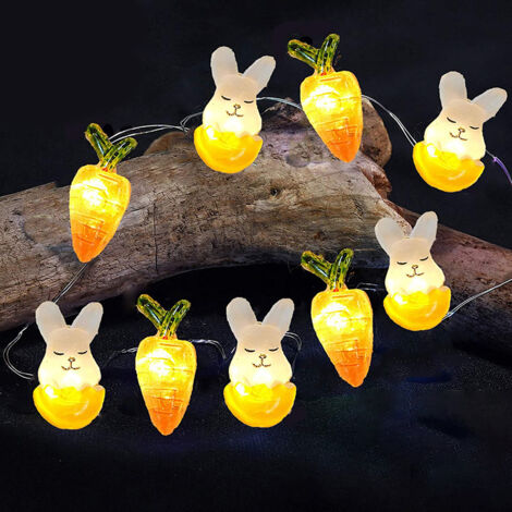 VGEBY Guirlande Lumineuse Lapin pour Pâques - Déco Intérieure Maison