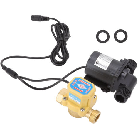Pompe de surpression solaire silencieuse sans balais 6-24V, débitmètre intégré, filetage mâle G1/2