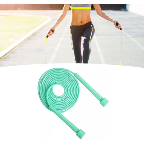 Corde à sauter ajustable pour fitness - Hommes, femmes, enfants - Rope vitesse noir pour exercice