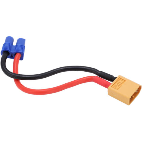 VUNIVERSUM 1x Stück Premium Adapter XT90 Stecker Male auf T-Dean T-Stecker Deans Buchse Female Hochstromstecker Goldstecker Adapterkabel für Lipo Akku Batterie von Mr.Stecker Modellbau
