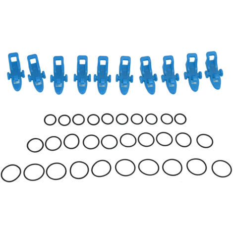 Lot De 6 Porte-hameçons PATIKIL – Plastique Durable, 3 Tailles D'anneaux En Caoutchouc, Pour Canne à Pêche