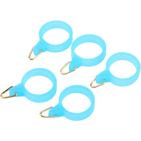 Lot De 4 Porte-hameçons Pour Canne à Pêche – Plastique Coloré, Fixation Sans Abîmer Les Anneaux, Compatible Majorité Cannes