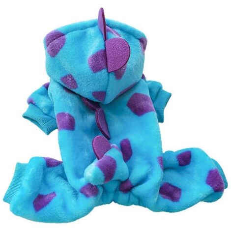 Pet Chien Petit Chien Vêtements Costume Dinosaure Mignon À Capuche Déguisement Fête Décoration Taille L
