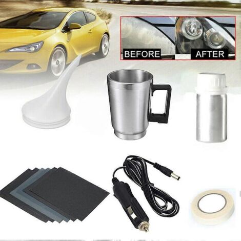 Kit de rénovation de phares auto, nettoyant optique, réparation DIY, éclaircissement des phares de voiture, kit de polissage.
