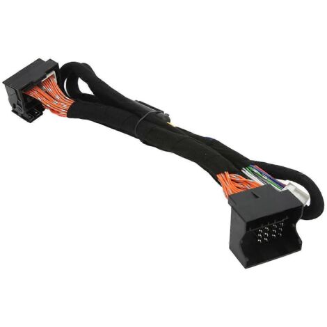 Amplificateur DSP voiture avec faisceau de câbles et prise, 12V 15A, connexion stable, son clair pour musique automobile.