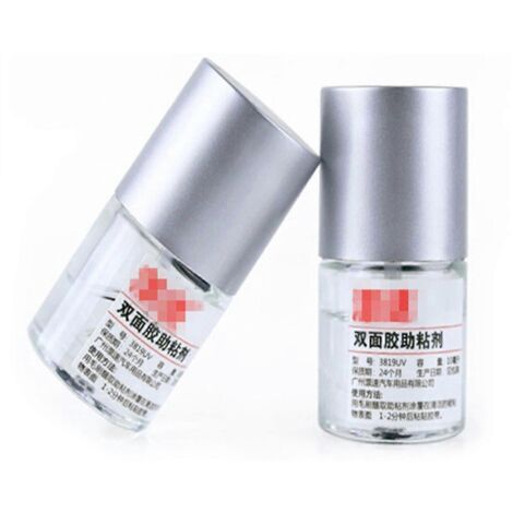Primaire adhésif pour ruban mousse automobile, promoteur d'adhérence 10mL, outil d'application pour car wrapping et fixation de bande adhésive.