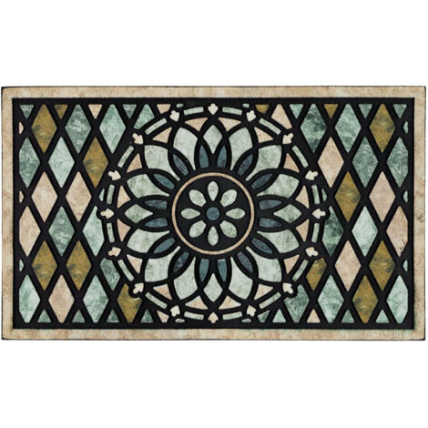 Tapis d'Entrée Extérieur - 50 x 80 cm - Tapis de Passage Résistant Antidérapant