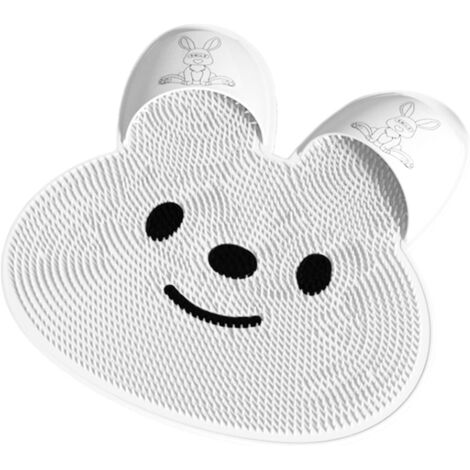 Lave-Pieds Tapis Douche en Forme de Lapin - Récurage Masseur Pieds - Antidérapant (1/5)