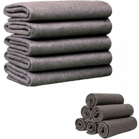 Chiffon Microfibre et Fibre deCarbone Ultra-Absorbant: Anti-Calcaire, Anti-Traces pour Vitres- Réutilisable, Lavable 5pcs (1/5)