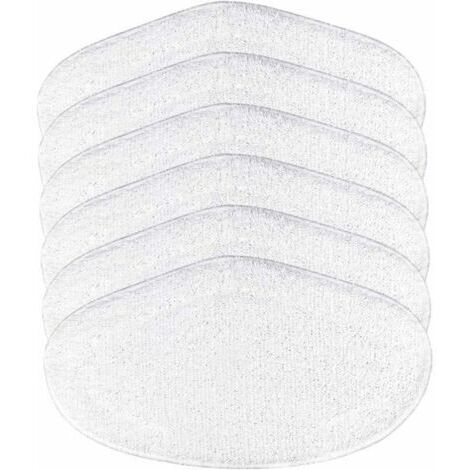 6PCS Serpillères Reutilisable pour Vaporetto Brosse Vaporforce Remplacement pour PAEU0332 Vadrouilles de Rechange Lavables pour Polti Vaporetto Brosse Vaporforce (6pcs pour Polti) (1/5)