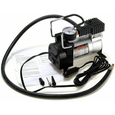 16x8x11cm Portable Anti-pincement Mini compresseur d'air pompe de gonflage de pneu électrique 12V 120PSI pompe robuste pour vélo/voiture/coffre (1/5)