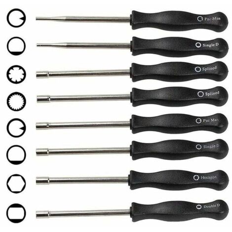 8PCS Tournevis de Carburateur  - Ensemble d'Outils de Réglage du Carburateur - Réglage du Carburateur pour Moteurs 2 Temps