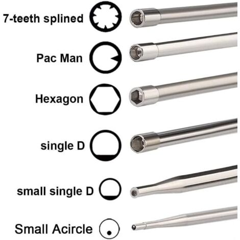 Lot de 12 Outils de réglage de carburateur avec Tournevis acircle pour Petit Moteur 2 Temps pour Husqvarna pour STHIL pour débroussailleuse Echo tronçonneuse (1/5)