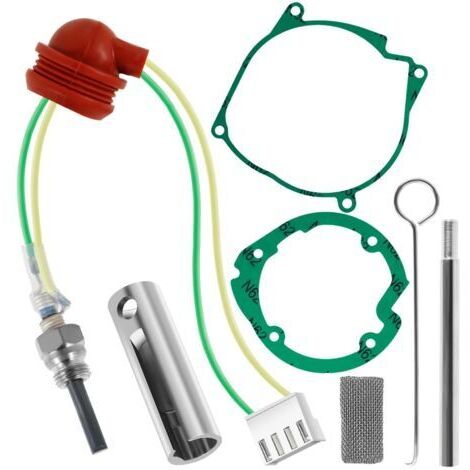 Kit de Bougie de Préchauffage pour Chauffage Diesel 2/5/8 kW, Kit de Réparation de Bougie de Préchauffage en Céramique, Accessoires de Réchauffeur de Stationnement avec Outil de Retrait, Atelier (1/5)