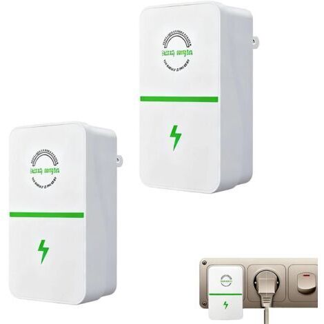 Économiseur D'énergie, Power Save Plug Boîte D'économie électrique Boîte électrique Intelligente AC 90V-250V Réducteur D'électricité(2Pack) (1/5)