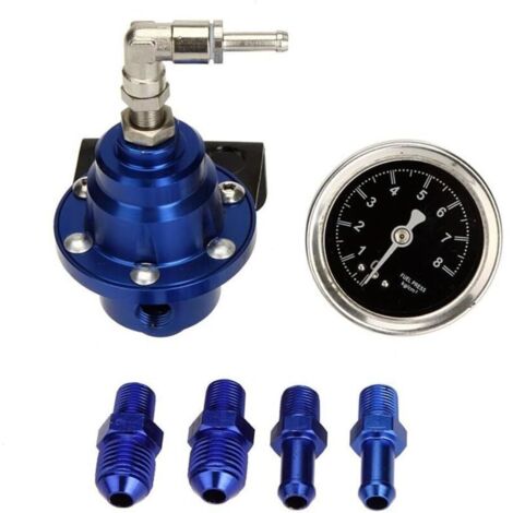 Régulateur de Pression de Carburant Réglable Haute Performance, Jauge de Pression Voiture, Bleu (1/5)